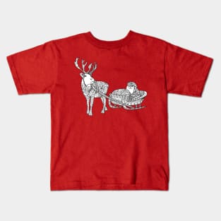 Santa's Sleigh Kids T-Shirt